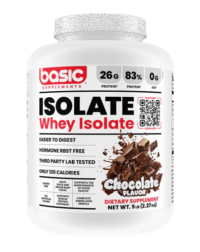 Basic Whey Isolate 5Lb (Chocolate Flavour)