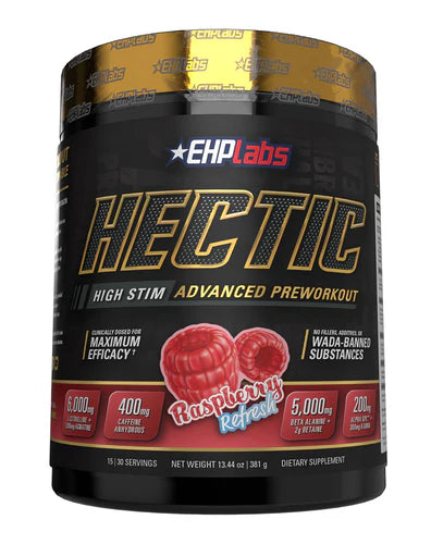 HECTIC PRE-WORKOUT (Raspberry Refresh) 30 servings