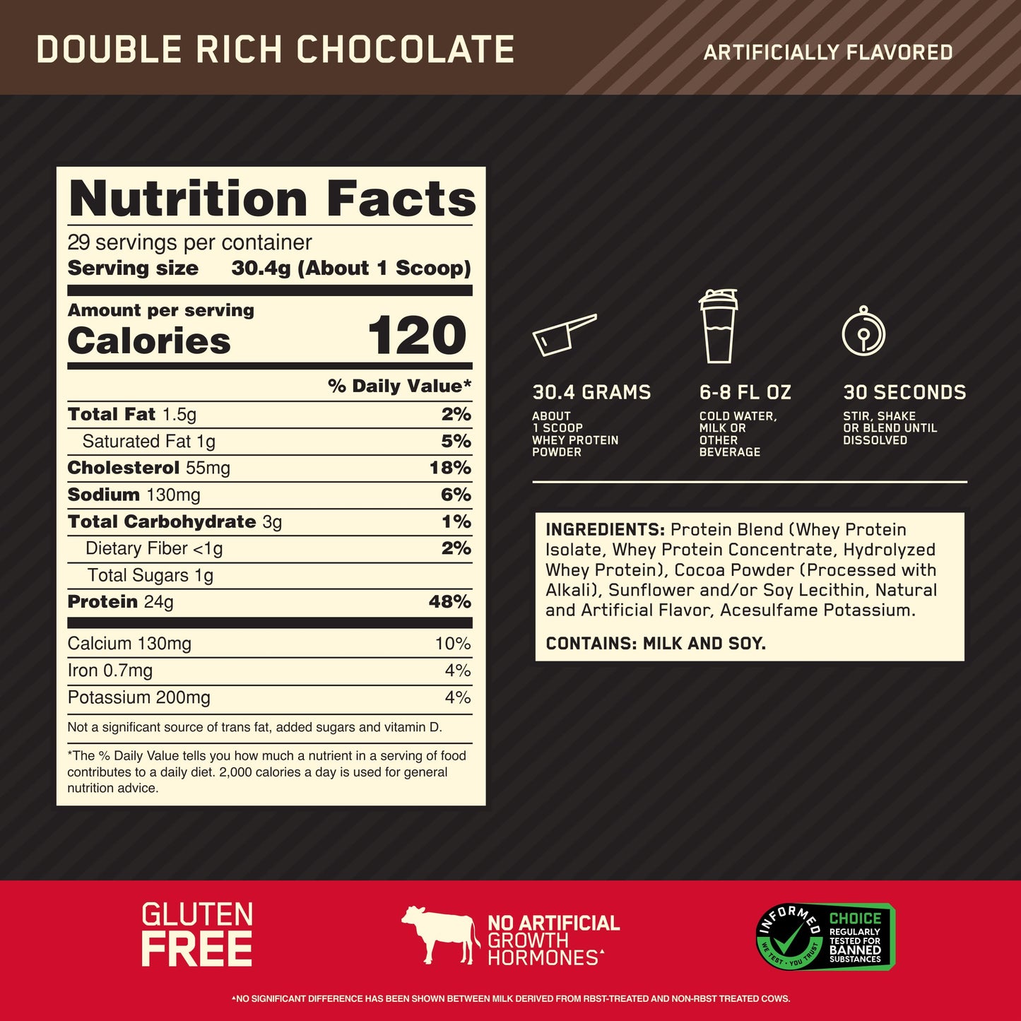 ON WHEY GOLD (DBL RICH CHOC) 907G