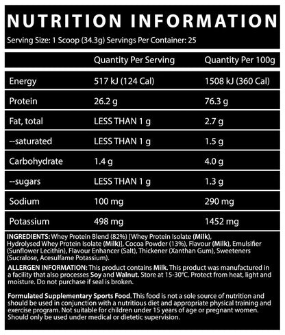 INSPIRED WHEY ISOLATE 25s (VANILLA)