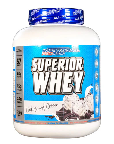 International Protein Superior Whey 5Lb (Cookies & Cream)