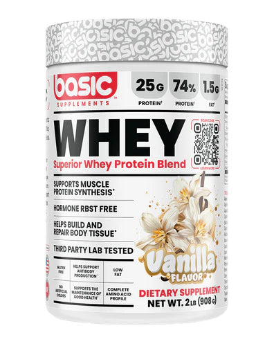 Basic Whey Protein 2Lb (Vanilla)