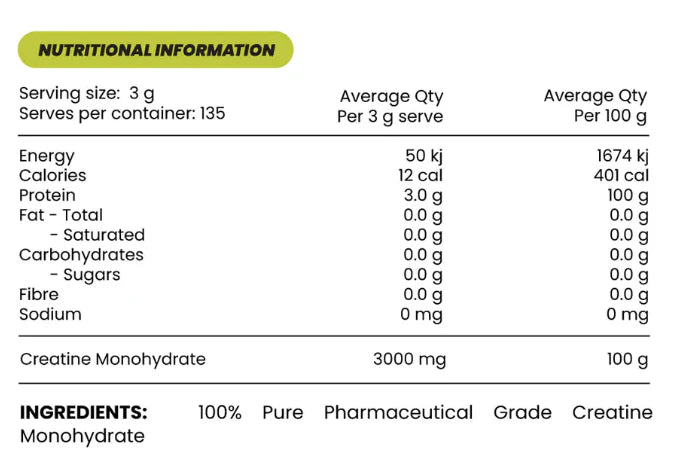 CREATINE MONOHYDRATE ZOMBIE LABS 405g