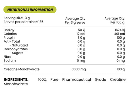 CREATINE MONOHYDRATE ZOMBIE LABS 405g