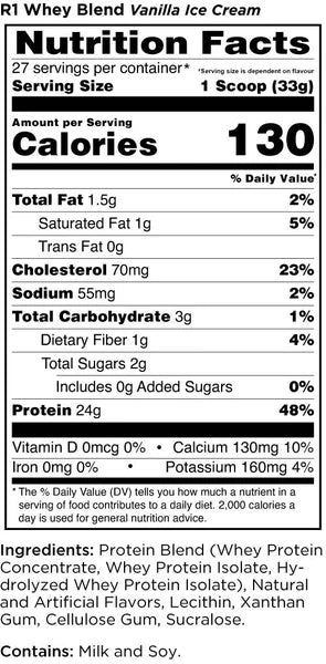 Rule1 whey blend 5Lb (Strawberries & Cream)