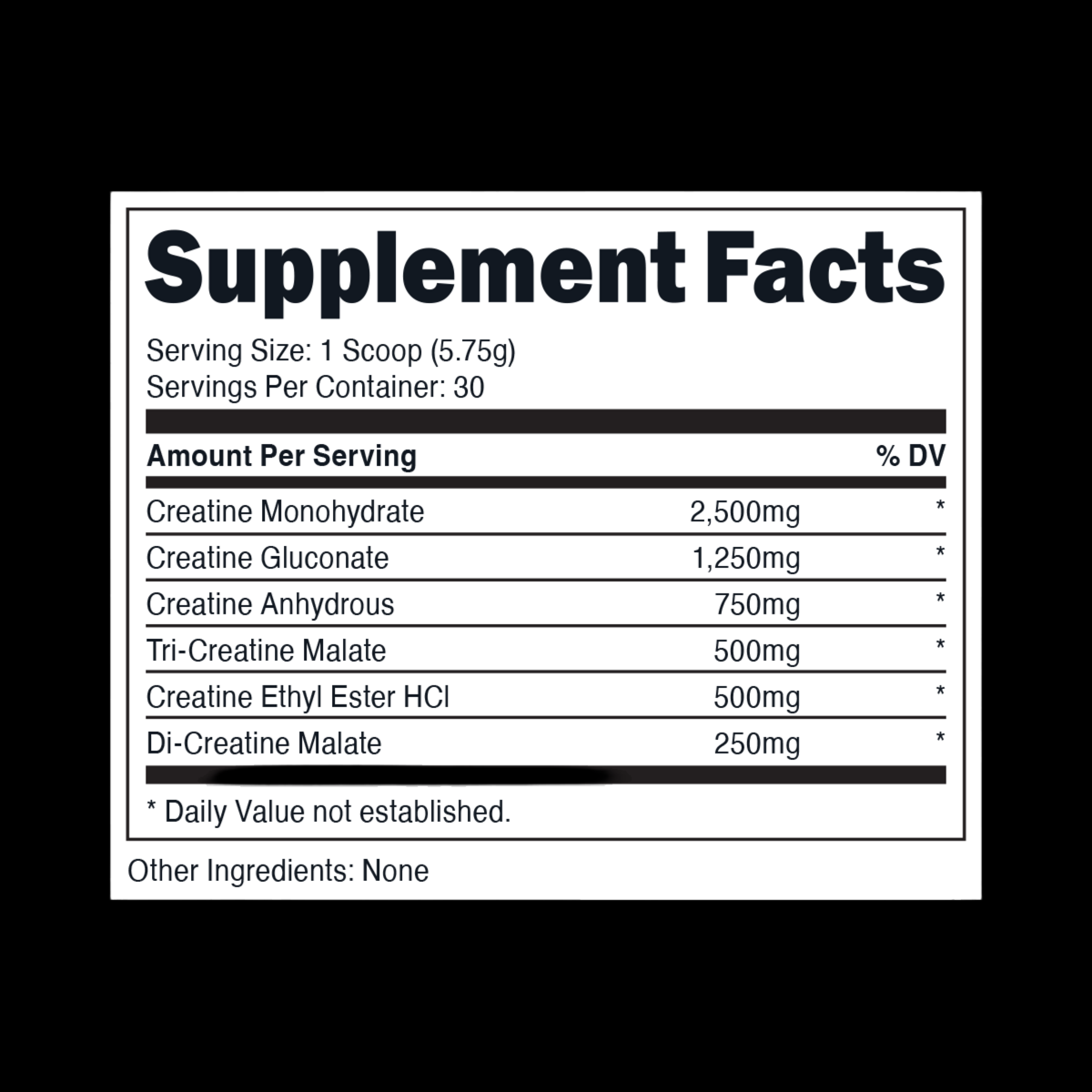 BUCKED UP SIX CREATINE (172g)