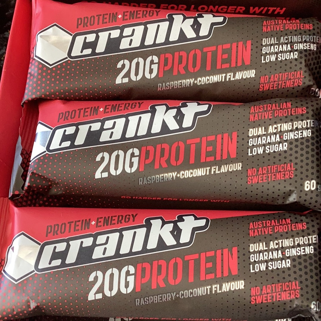 Crank t protein bar (RASP COCONUT)