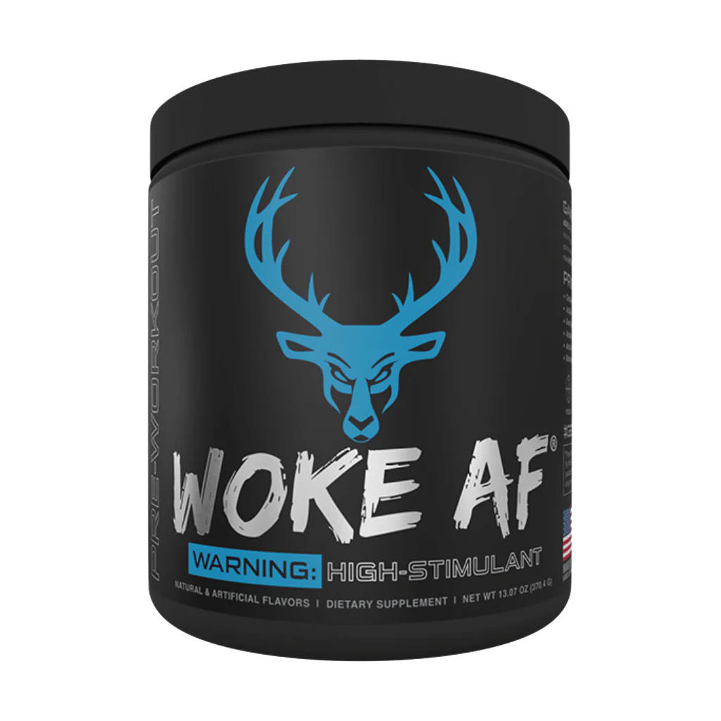 WOKE AF High Stimulant Pre-workout (Blue Razz)