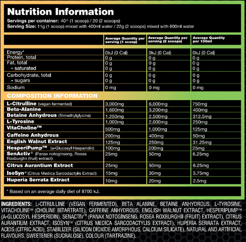 HYPER MAX Pre-workout (Mango Kiwi)