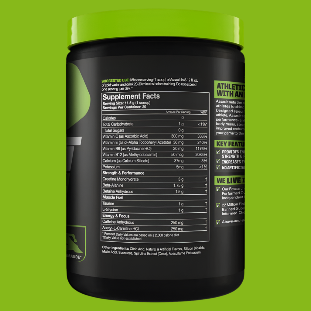 MusclePharm Assault Pre-workout 30s (Blue Raspberry)