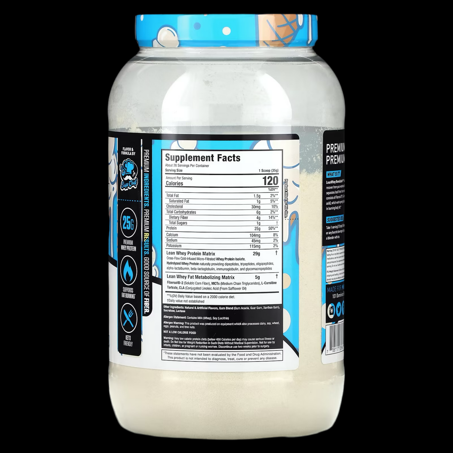 MUSCLE SPORT Lean Whey 2lb (Cinna Crunch)