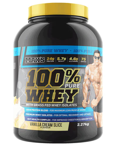 MAX’S 100% WHEY 2.27kg (Vanilla Cream Slice)
