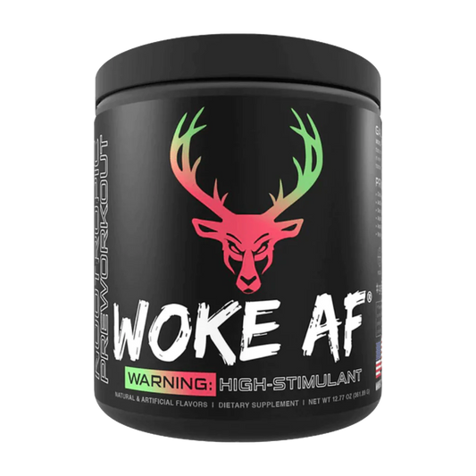 WOKE AF High Stimulant Pre-workout (Strawberry Kiwi)