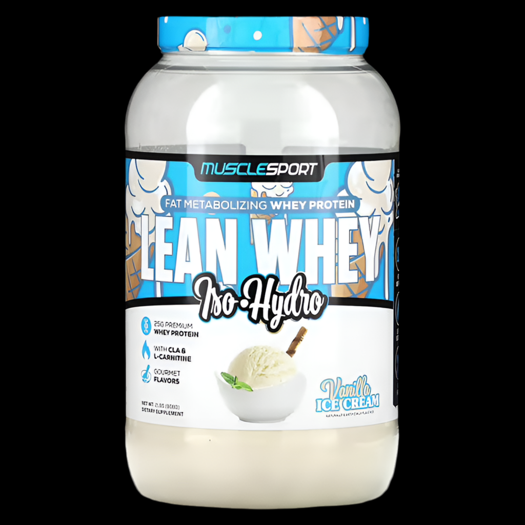 MUSCLE SPORT Lean Whey 2lb (Vanilla Ice Cream)