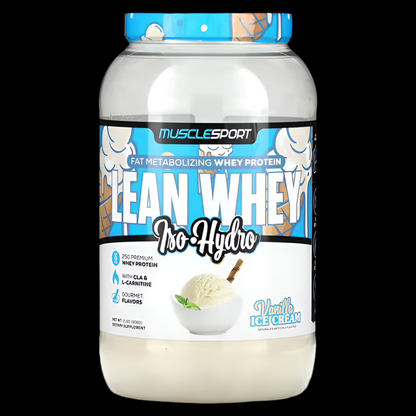 MUSCLE SPORT Lean Whey 2lb (Vanilla Ice Cream)