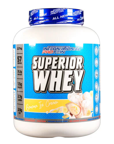 International Protein Superior Whey 5Lb (Banana Ice Cream)