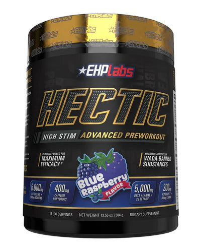 HECTIC PRE-WORKOUT (Blue Raspberry) 30servings