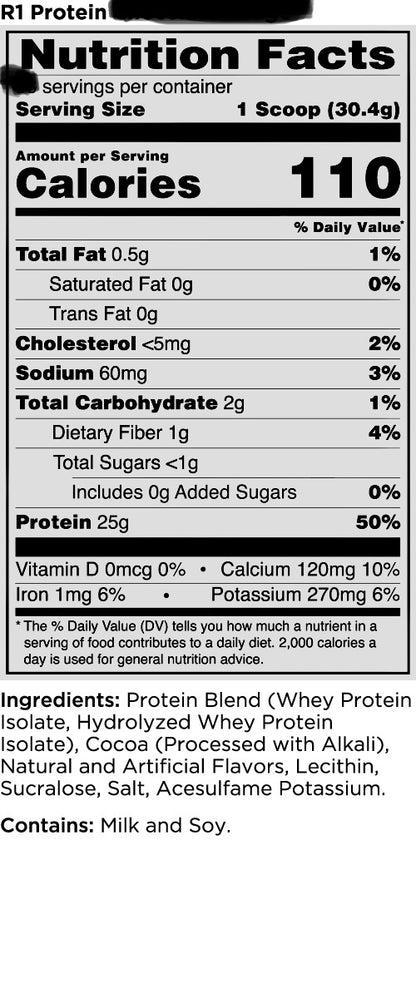 Rule1 Isolate 2Lb(choc fudge)