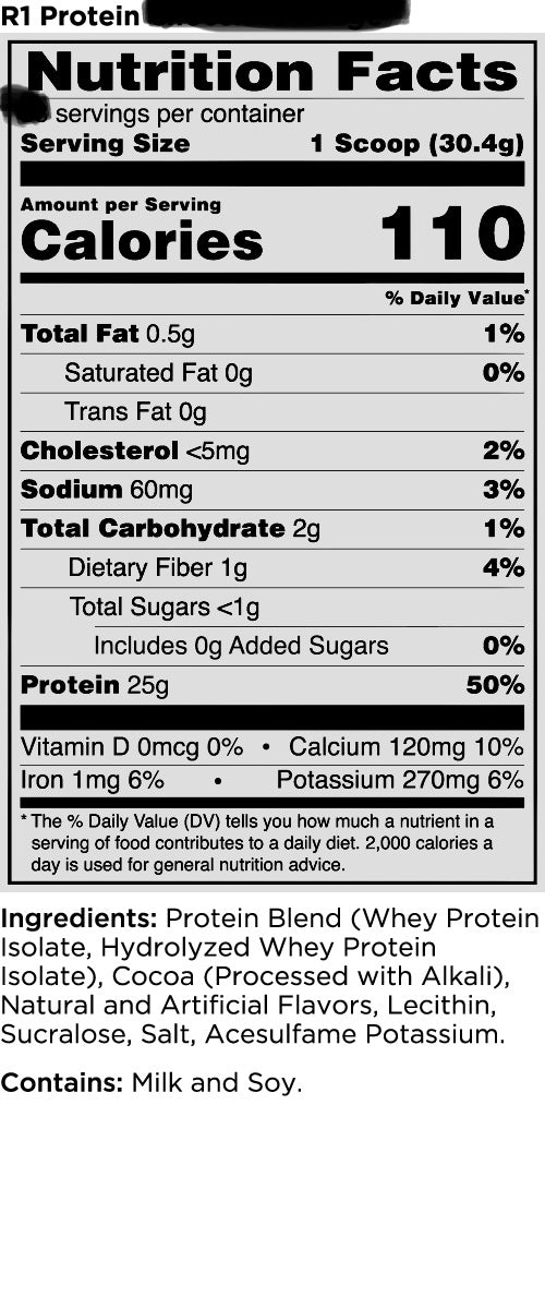 Rule1 Isolate 2LB (lightly salt caramel)