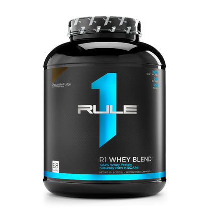 Rule1 whey blend 5Lb (choc fudge)