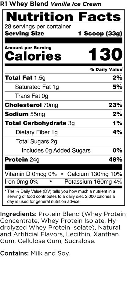 Rule1 whey blend 10Lb(choc fudge)