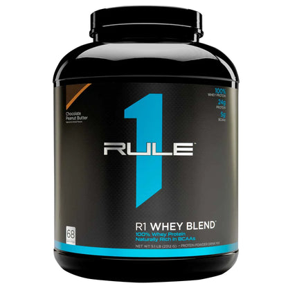 Rule1 whey blend 5Lb (choc peanut butter)