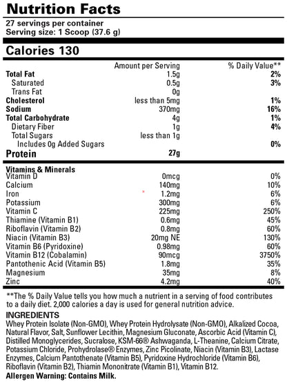 EHP whey iso 2LB vanilla ice cream