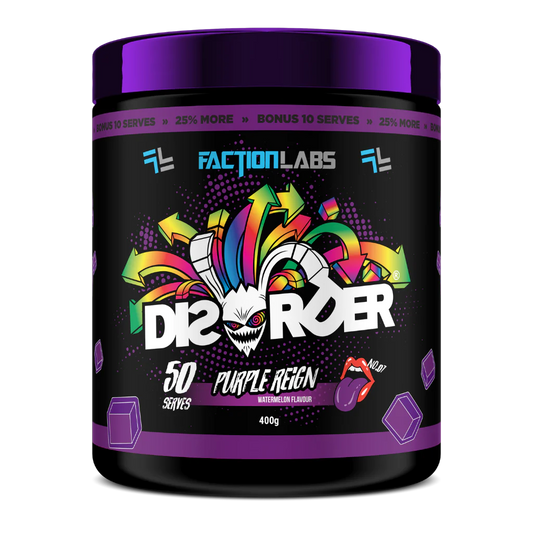 Disorder - (pre-workout 50 serves) Purple Reign