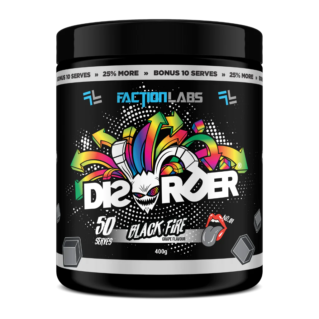 Disorder - (pre-workout 50 serves) Black Fire