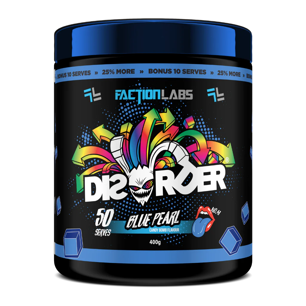 Disorder - (pre-workout 50 serves) Blue Pearl