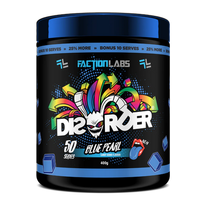 Disorder - (pre-workout 50 serves) Blue Pearl