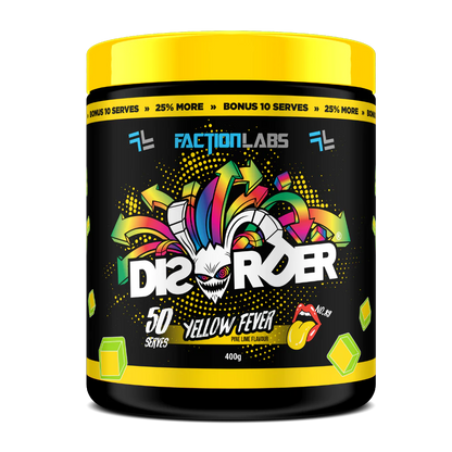 Disorder - (pre-workout 50 serves) Yellow Fever