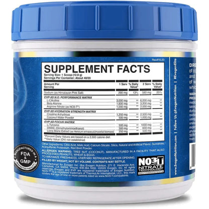 EVP 3D Pump Pre-workout (blueberry apple)