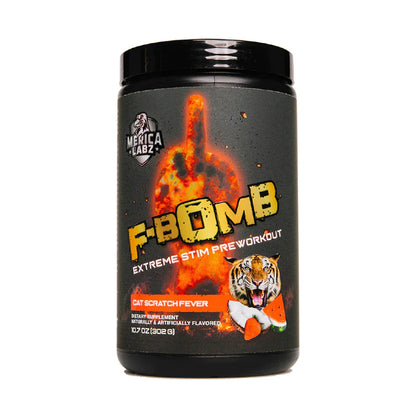 Merica Labz F-Bomb (pre-workout 20 servings) Cat Scratch Fever