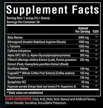 Merica Labz F-Bomb (pre-workout 20 servings) Upside Down Pineapple