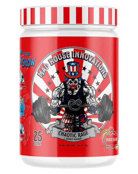 MADHOUSE pre-workout 25 SERVE (peach blast)