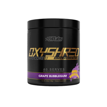 OXYSHRED Hardcore Fat burner (40 Servings) Grape Bubblegum