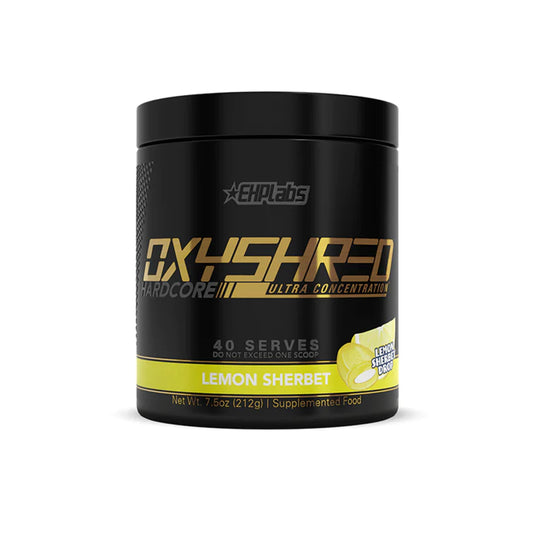 OXYSHRED Hardcore Fat burner (40 Servings) Lemon Sherbet Drop