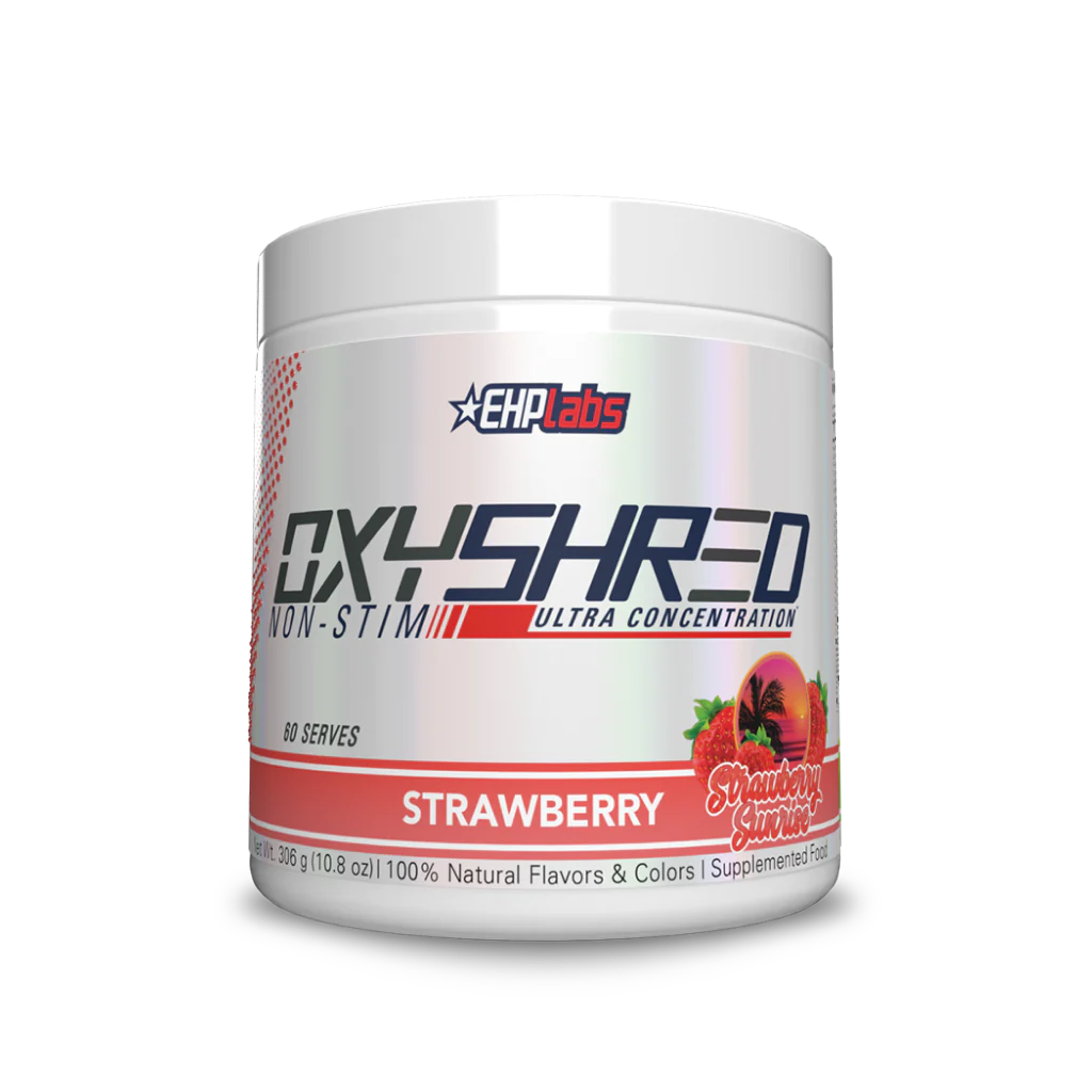 OXYSHRED Thermogenic (Non-stim fat burners 300 g I 60 Servings) Strawberry Sunrise