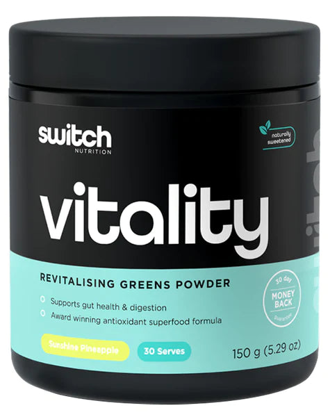 VITALITY SWITCH (super greens minerals 30 servings) Sunshine Pineapple