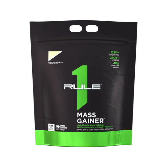 Rule1 Mass gainer 12Lb (cookies and crème)