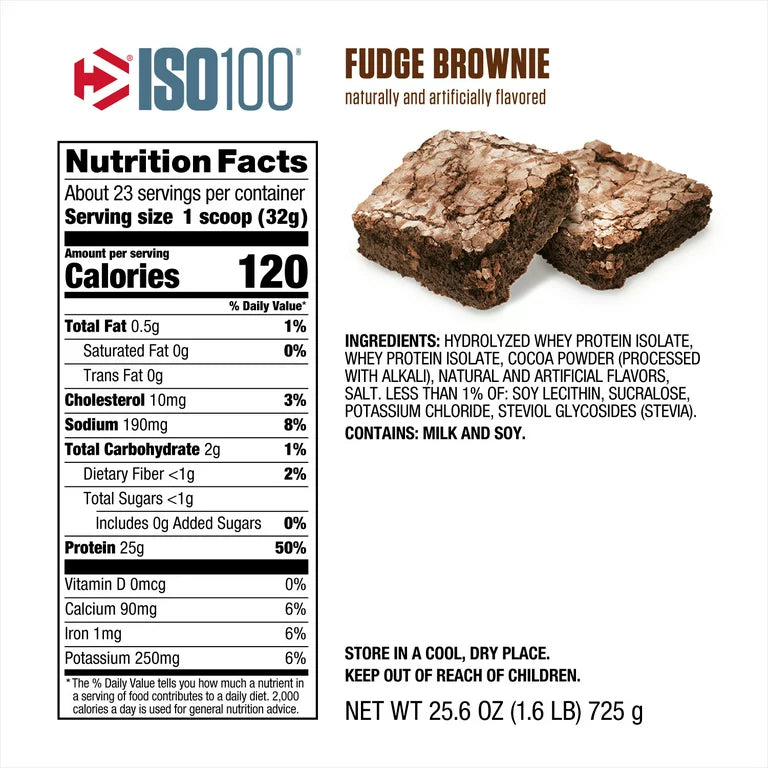 DY ISO 100 20 SERVE FUDGE BROWNIE