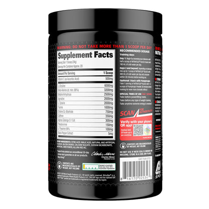 GAT NITRAFLEX BLACK Pre-workout 20s (pineapple orange mango)