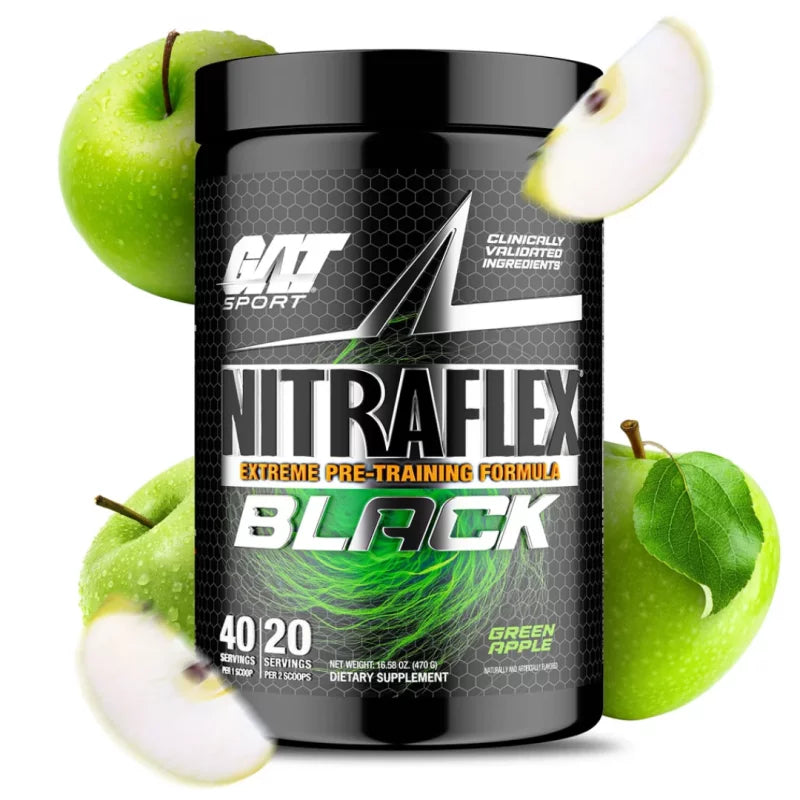 GAT NITRAFLEX BLACK Pre-workout 20s (green apple)