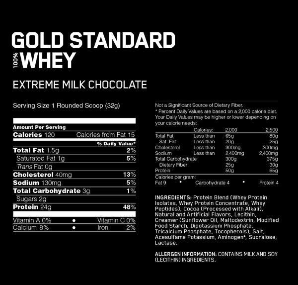 ON WHEY GOLD (EXT MILK CHOC) 907G