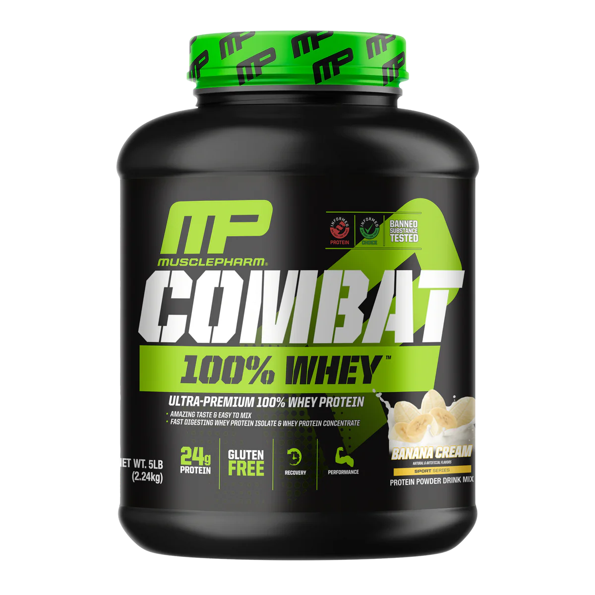 Musclepharm 100%Whey 5Lb(Banana cream)