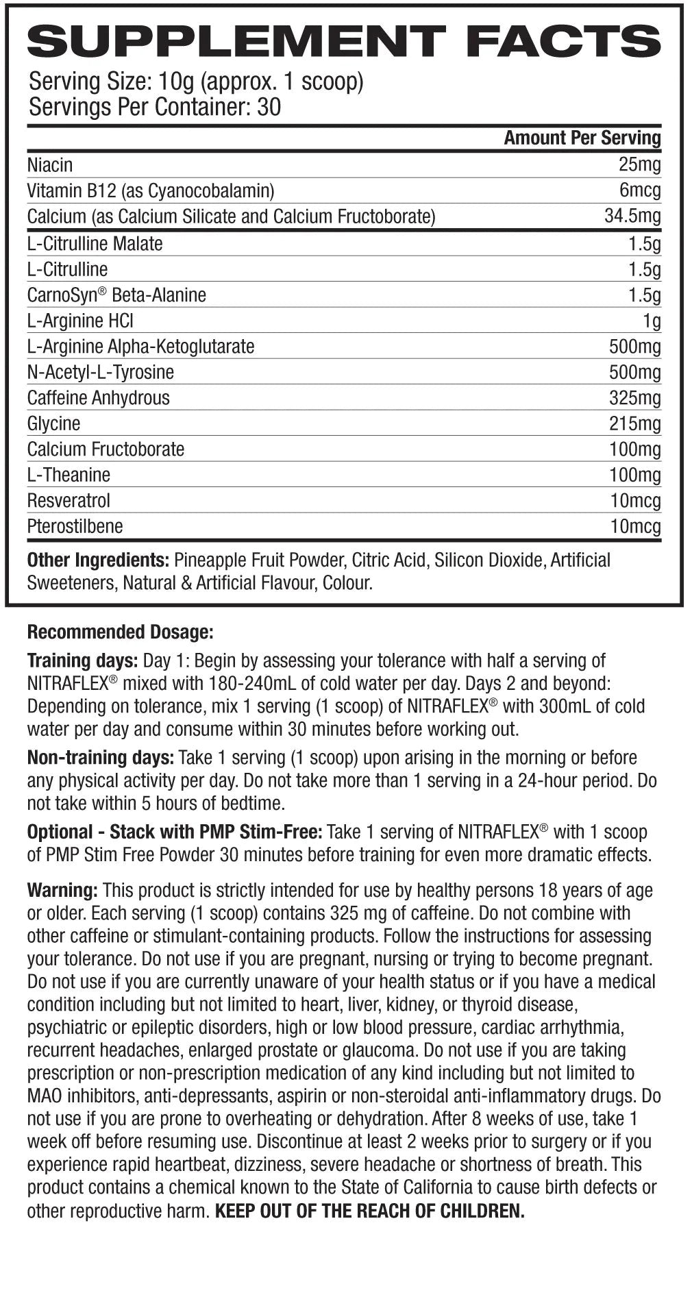 GAT NITRAFLEX Pre-workout 30s (Green Apple)